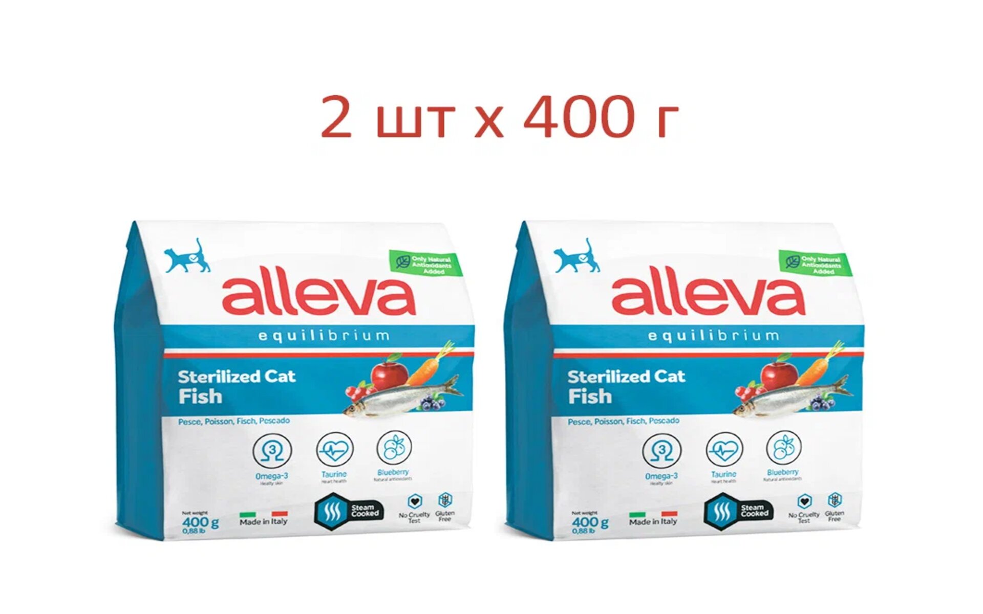 Alleva Equilibrium Sterilized Fish — сухой корм для стерилизованных кошек и кастрированных котов, разработанный с учетом их потребностей после операции. Содержит оптимальное соотношение белков, жиров и углеводов, необходимые витамины и минералы