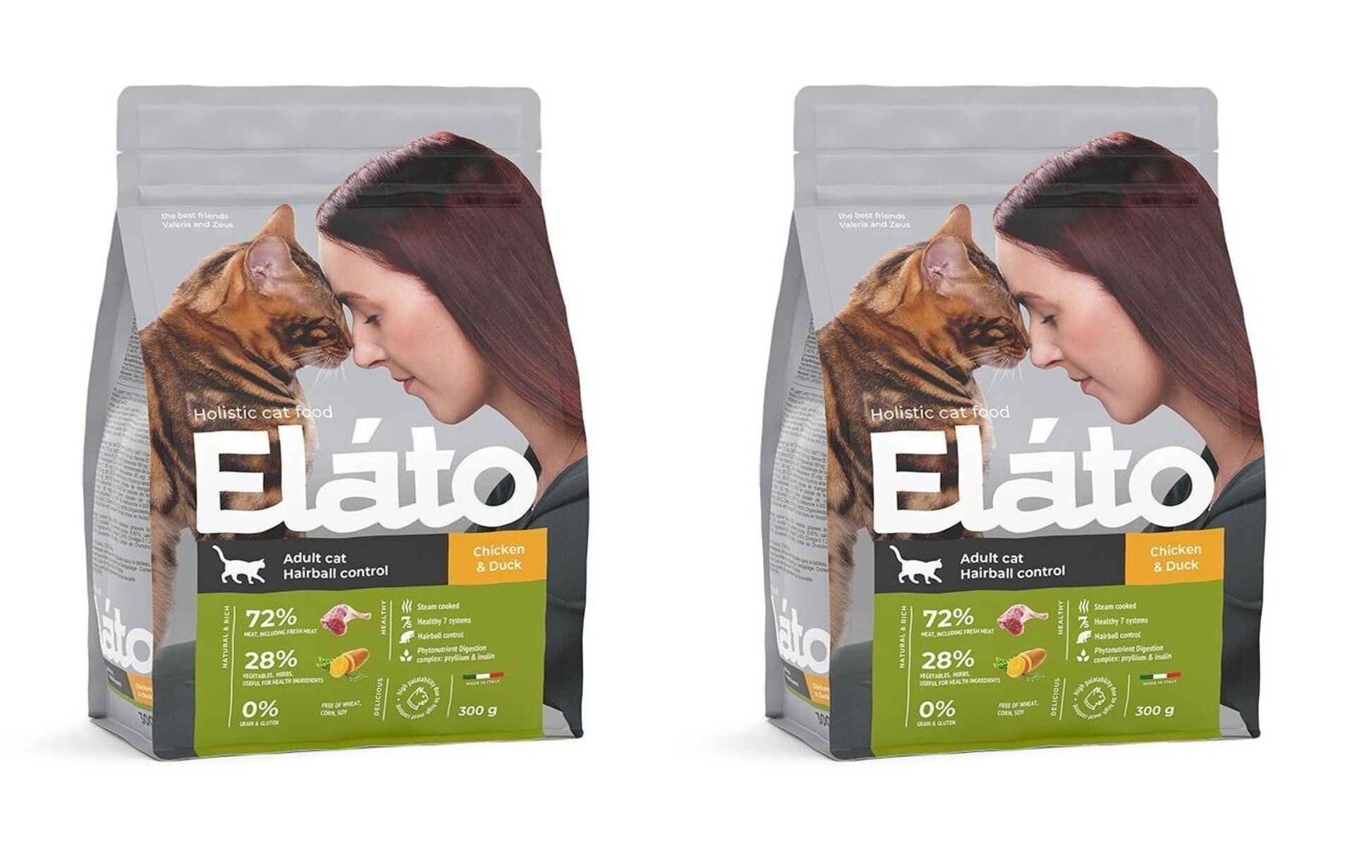 Elato Holistic с курицей и уткой для выведения шерсти — полнорационный корм для кошек суперпремиум-класса, который содержит высококачественные ингредиенты и обеспечивает необходимыми питательными веществами. Особенность корма — вывод шерсти, что важно для кошек, чтобы избежать образования комков в желудке и кишечнике.