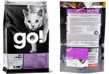 Корм для кошек Go - полномерный холистик-корм, выпускаемый канадской компанией Petcurean.Продукт суперпремиум класса рассчитан не только утолять голод, но и защищать здоровье питомца.Для его производства используются экологически чистые продукты канадских ферм.Это идеально сбалансированное питание. В состав входят только натуральные компоненты