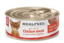 Корм для кошек Mealfeel - полноценный рацион европейского качества класса Премиум.Сбалансированный состав включает в себя необходимые для гармоничного развития кошки аминокислоты,витамины и минералы,не содержит искусственных красителей и консервантов.Основным источником белка служат мясные ингредиенты