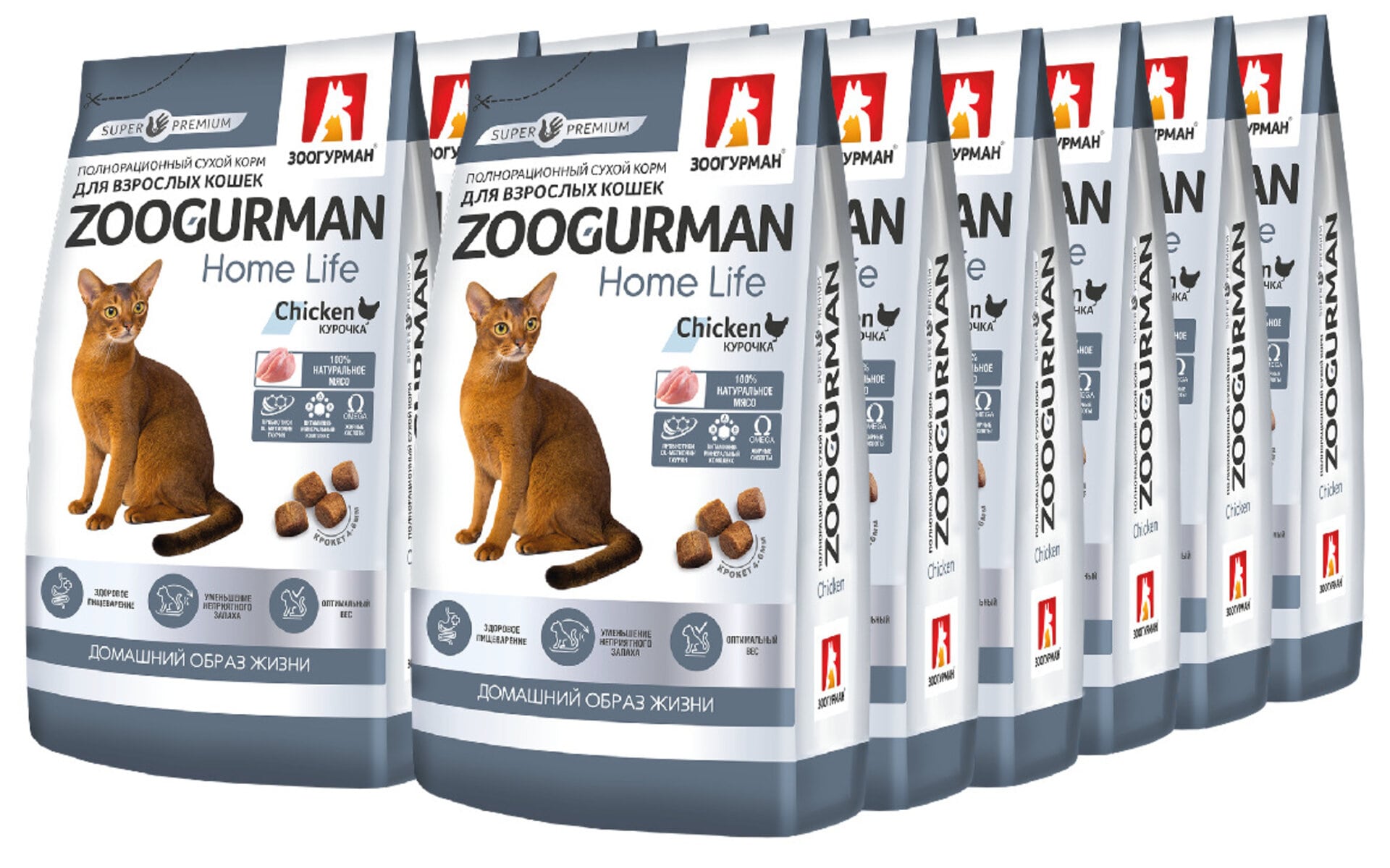 Сухой корм для взрослых кошек Zoogurman Home Life – сбалансированный рацион для активной и здоровой жизни. Он содержит высококачественный белок из куриного мяса, который легко усваивается и не вызывает проблем с пищеварением. Корм помогает поддерживать оптимальный вес и предотвращает появление неприятного запаха, что особенно важно для активных кошек